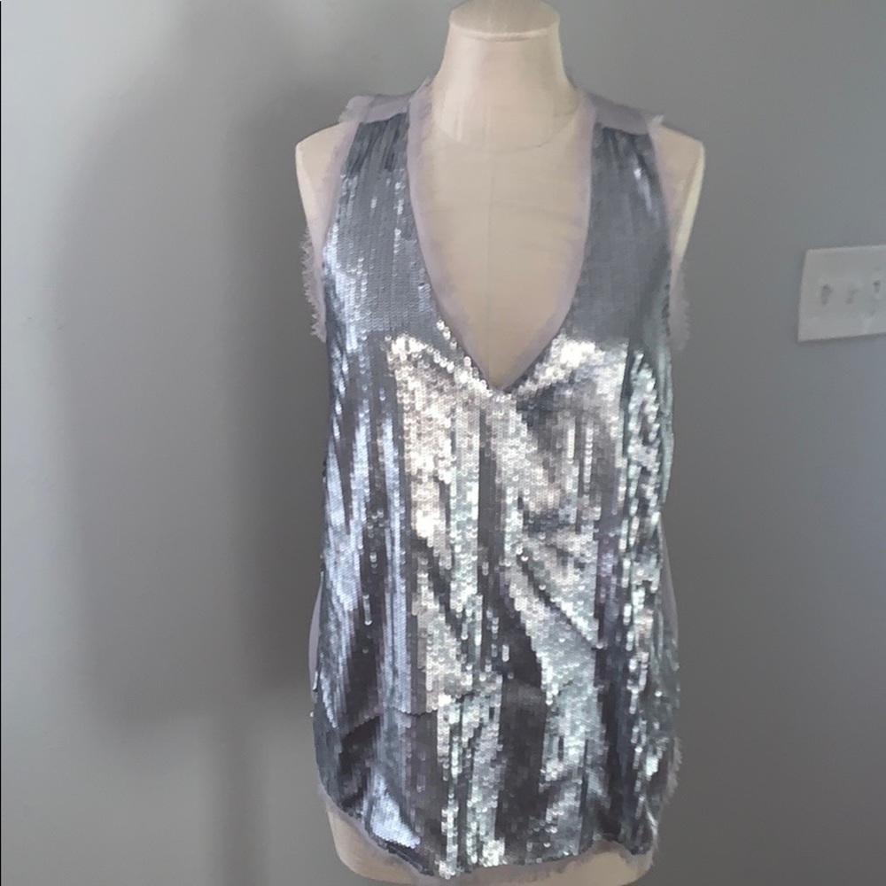Central Park west sequin tank